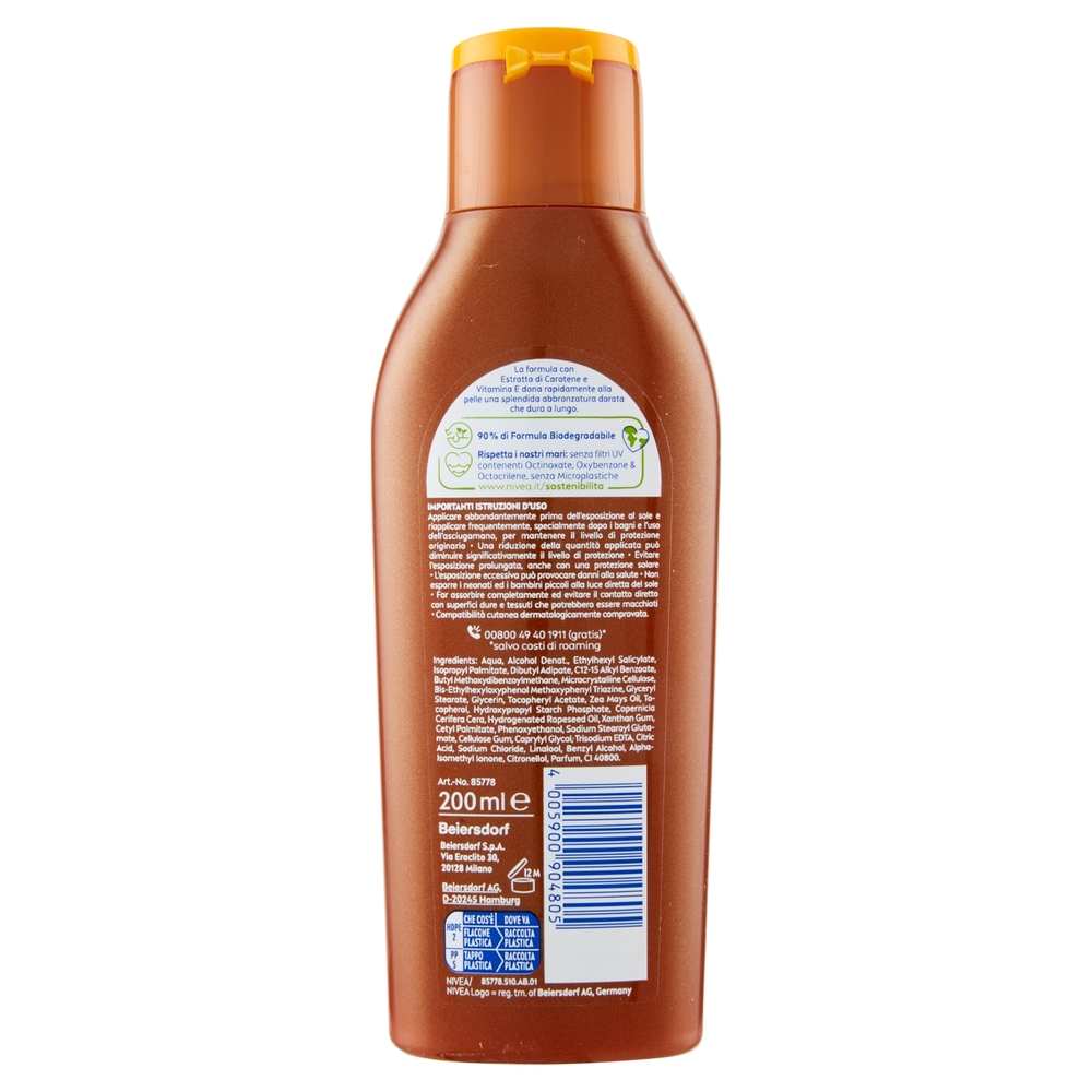 Nivea Sun carotene bronze 6 Bassa 200 ml